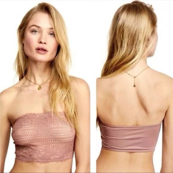 Free People Intimately Camila Bandeau in Vintage Rose XS $38 - Picture 1 of 3